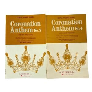 Handel Coronation Anthem No 2 - 4 Sheet Music ~ Religious Inspirational Chorus